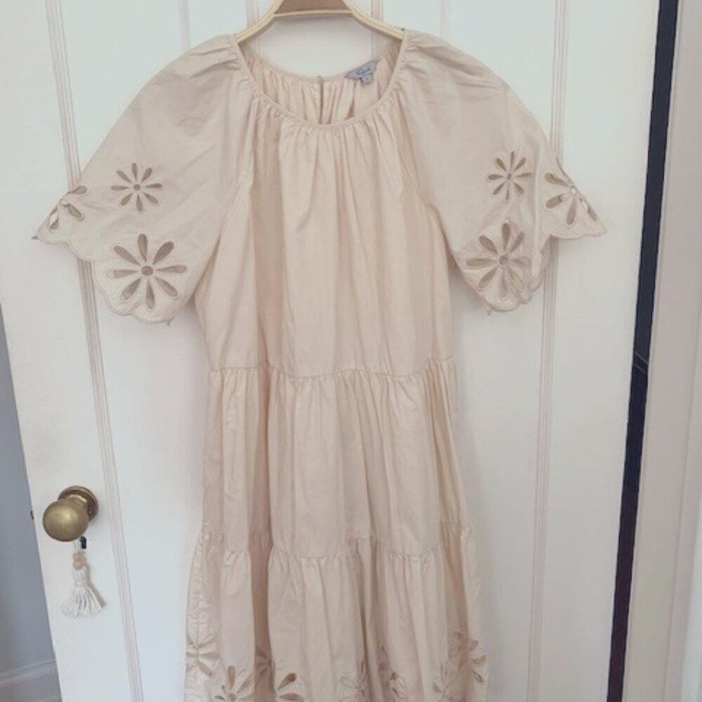 Rails puffy sleeve tiered mini dress. size S